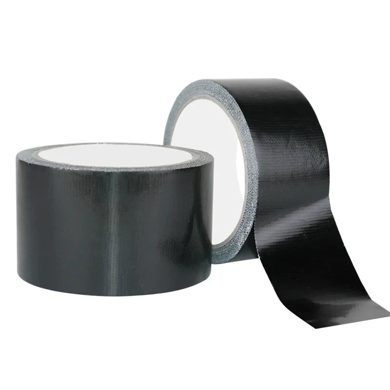 Multicolor DIY Super Sticky Cloth Duct Tape Carpet Binding Floor Waterproof Heavy Duty Industrial Adhesive Tape Repair Bundles Qme Black 1Roll 20M 50mm