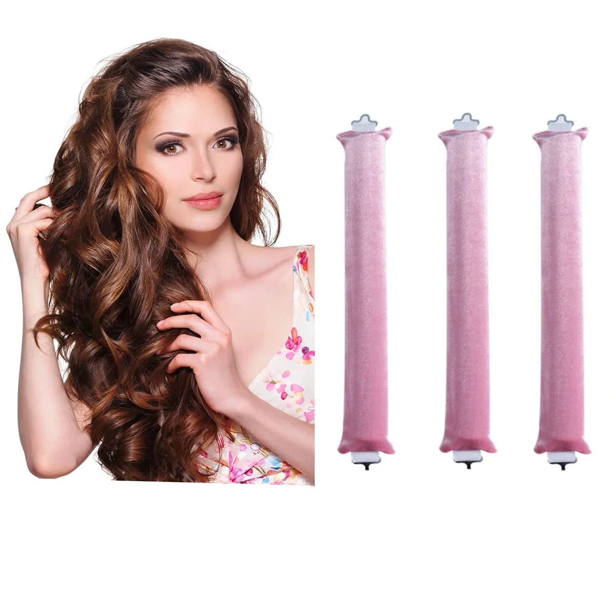 Hair Accessories Heatless Curls Beauty Women Curly Products Curler Qme pink-3PCS China Mainland