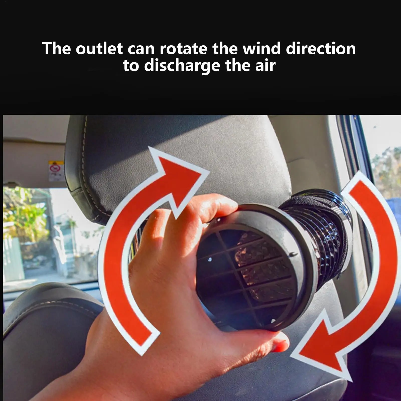 Car Ac Vent Extender Foldable Fan Outlet Adapter Air Conditioner RV Qme