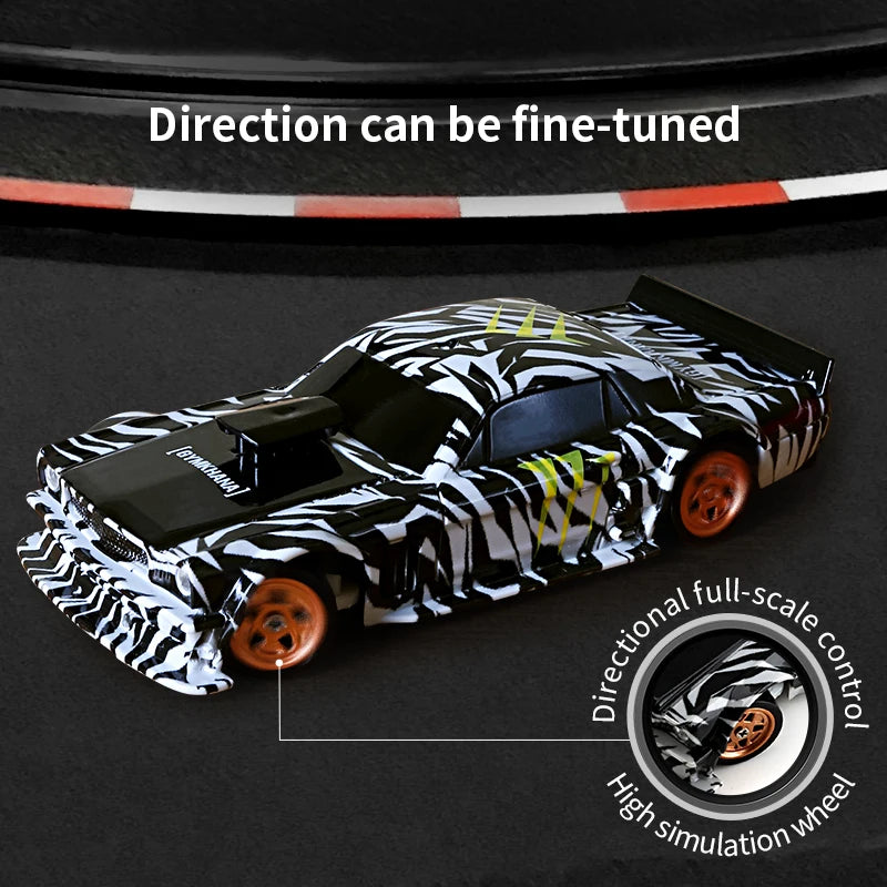 2.4G RC Drift Car 1/43 4WD Remote Control Car High Speed Four Wheel Drive Radio Controlled Mini Racing Car Model Boys Toys Gifts Qme