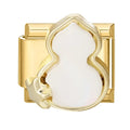 2026 Fashion Vintage Golden Pearl Flowers Gourd Shiny CZ Butterfly Italian Charms Fit 9mm Stainless Steel Bracelet Jewelry Gift Qme Style 3