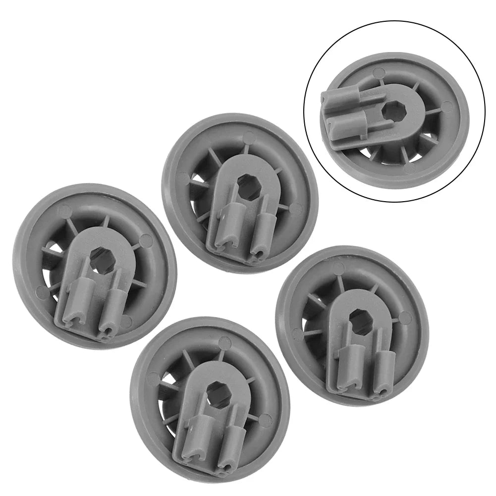 4Pcs Lower Basket Wheels For Bosch For Siemens 611475 165314 00611475 Household Dishwasher Replacement Parts New Qme