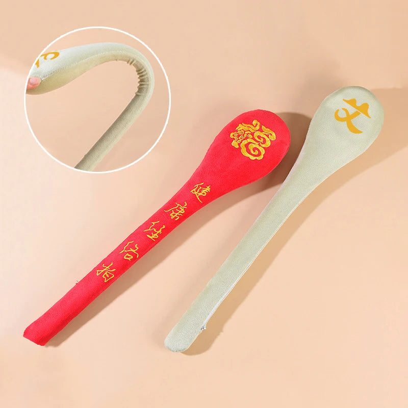 Extended Back Massage Hammer Meridian Beat Stick Elasticity Velvet Qme