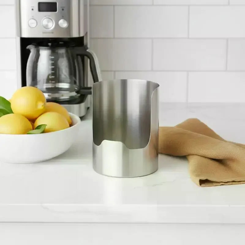 Non-slip Stainless Steel Spoon Holder Heat-Resistant Stable Spatula Holder Easy To Clean Stainless Steel Pot Lid Storage Rack Qme