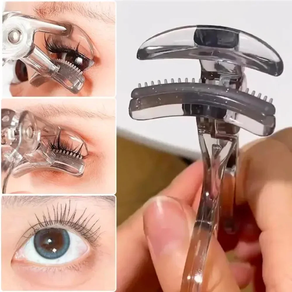 Dual-type Eyelash Curler Comb Wide Partial Clip Options Waterproof Qme