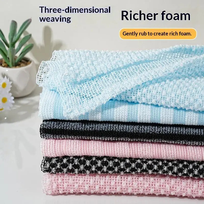 Ultra-long Exfoliating Back Towel Silver Ions Multifunctional Shower Qme