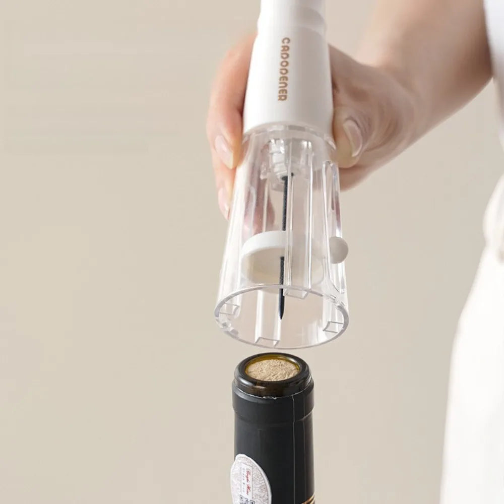 2-in-1 Air Pressure Wine Beer Opener Portable Corkscrew Kitchen Qme