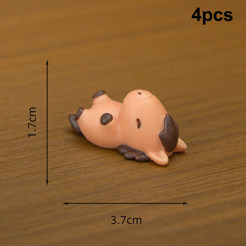 Miniature Landscape Creative Lifelike Pony DIY Decoration For Home, Desktop, Office, And Car, Resin Crafts, Small Ornaments Qme A4