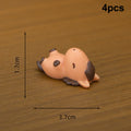 Miniature Landscape Creative Lifelike Pony DIY Decoration For Home, Desktop, Office, And Car, Resin Crafts, Small Ornaments Qme A4