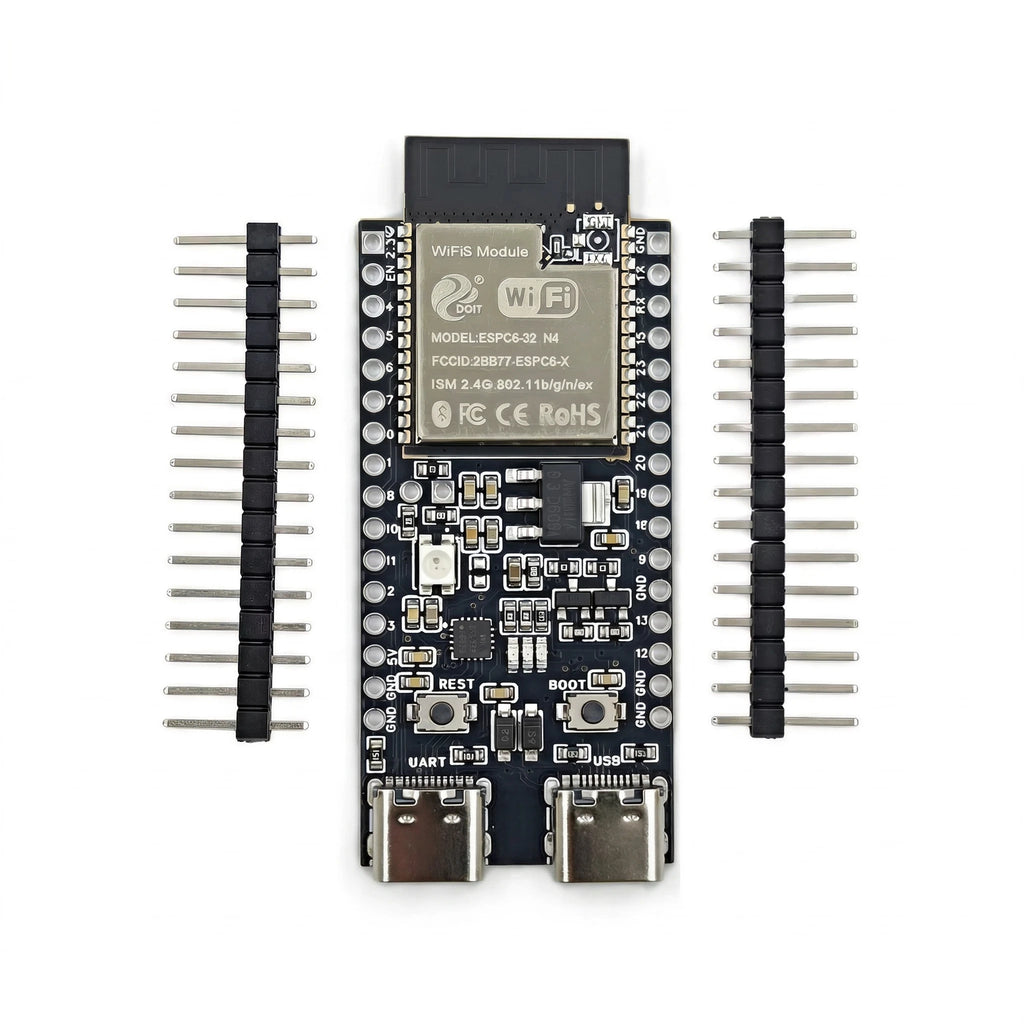 ESP32-C6-DevKitC-1 Development Board ESP32 N4 Core Board 4MB Flash WIFI6 BLE Zigbee Compatible ESP32 Module Qme