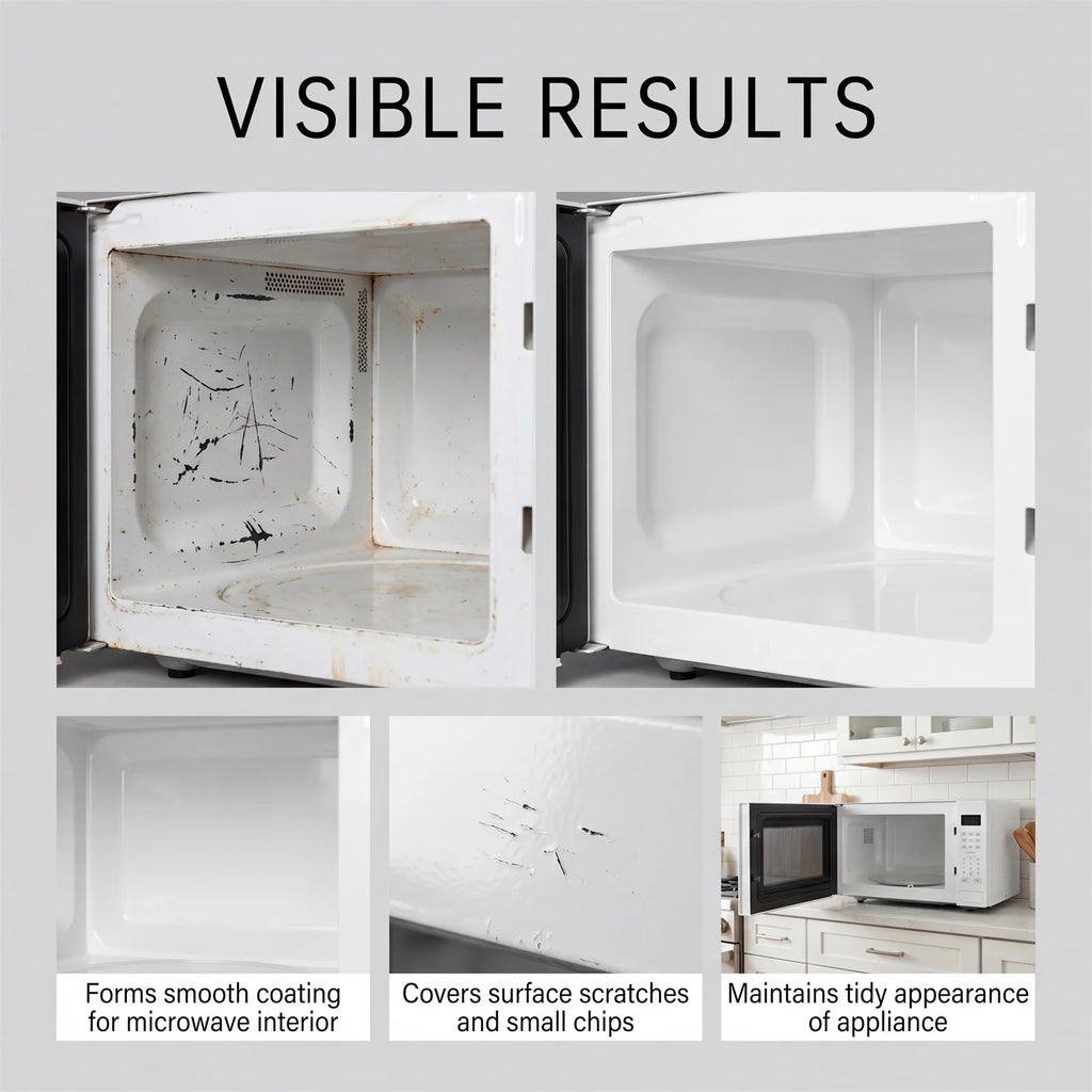 30ml Microwave Oven Cavity Special Paint Appliance Repair Touchup High Gloss Microwave Coating For Repairing Minor Scratches Qme