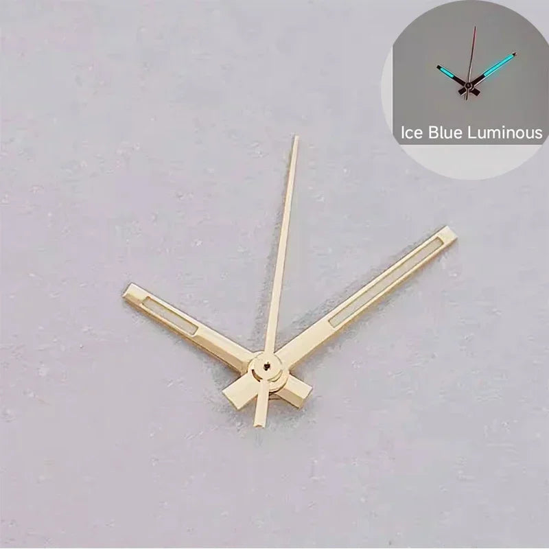 Modified Watch Hands Green Luminous Logbook Needle Silver Gold Rose Watch Accessories for NH35/NH36/4R/7S Movement Qme DUG
