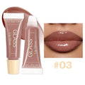 3-Color Glass Tint Lip Gloss Long Lasting Non-sticky Hydrating Qme Chocolate