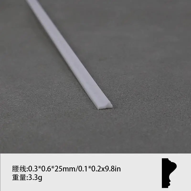 1 12 Dollhouse Miniature Skirting Line Mini Waistline Bathroom Living Qme A2