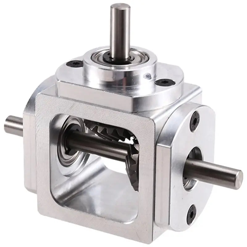 A02F-2X Gearbox 90 Degree Right Angle Bevel Gear-Box With Mounting Hole 1:1 Shaft 1 Module 20 Teeth Bevel Gear A Qme