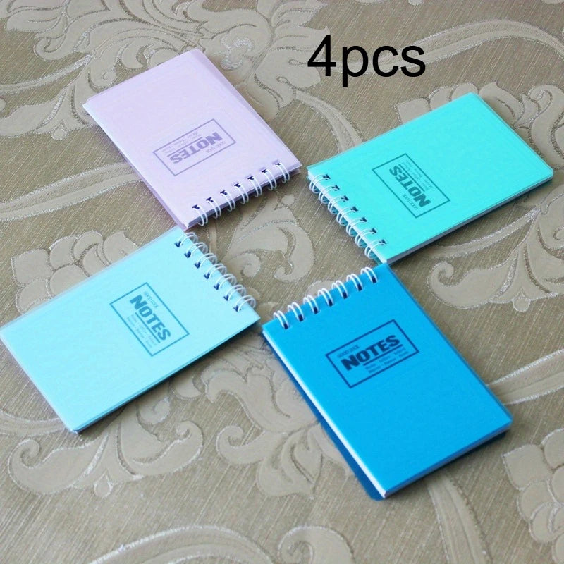 4pcs/8pcs/12pcs Mini Spiral Notebook Set, A7 Pocket Size Lined Notepads, Portable Memo Pads for Students & Office Qme 4pcs