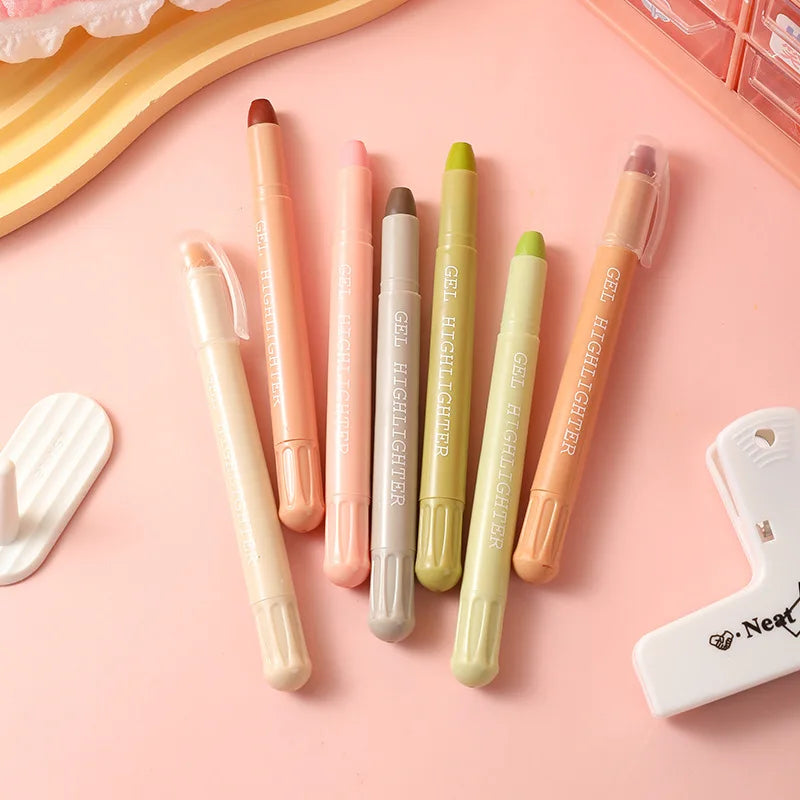 8pcs Bible Highlighters, Morandi Colors,Non Bleeding Bible Safe Highlighters, Gel Pen Kawaii Graffiti Pen Qme