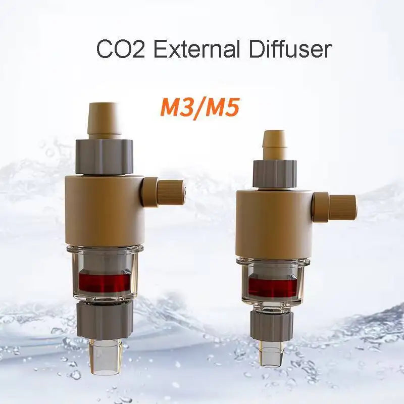QANVEE External CO2 Diffuser Atomizer Aquarium Accessories Fish Tank Fishbowl Fishing Goods Cylinder Co2 Equipment Product Plant Qme