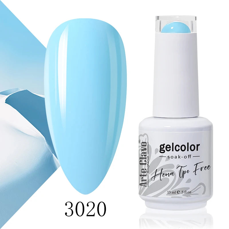 Arte Clavo Colourful Gel Nail Polish Art Varnishes Macaron Semi