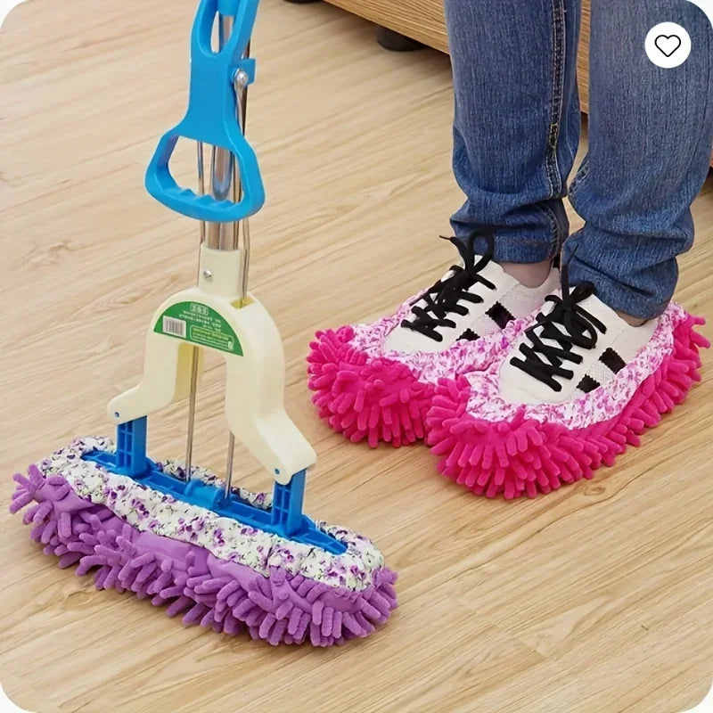 6pcs Household Kitchen Slippers, Multifunctional Floor Dusting Slippers, Microfiber Cleaning Shoes For Household Floor Cleaning Qme