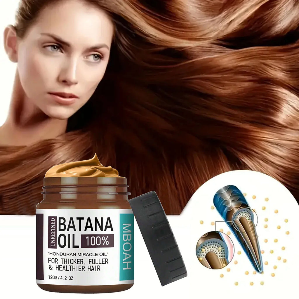 100% Batana Oil from Honduras - Get Fuller, Thicker, Healthier Hair - Great Men Conditioner Haircare Silky - Hair Nutrition oil Qme
