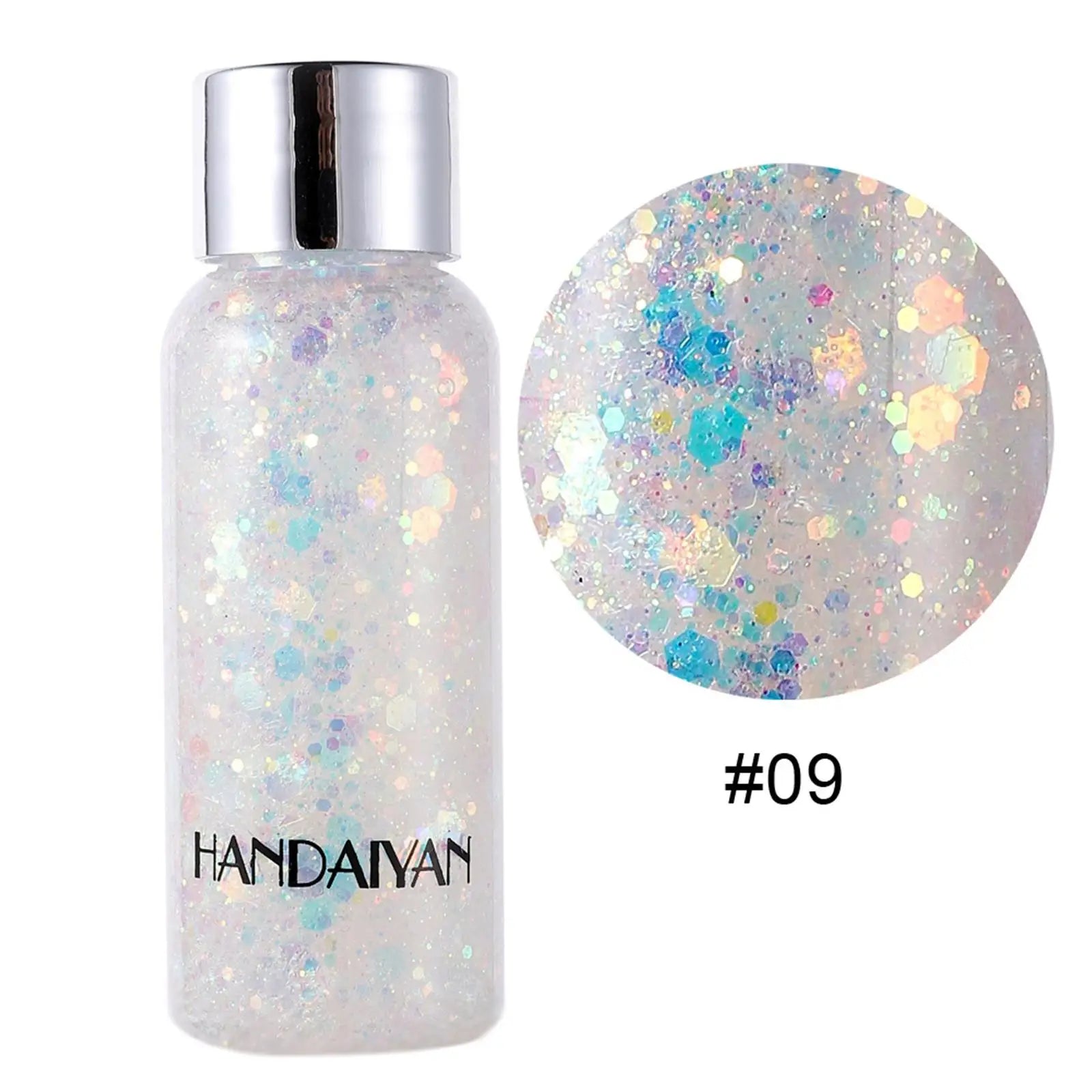 Glitter Body Lotion Diamond Gel Cream Eye Nail Hair Face Lasting Qme E