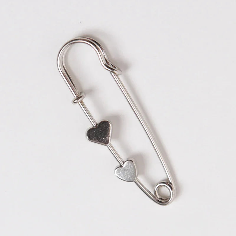 Simple Waist Buckle Fixed Strap Charm Safety Pin Brooch Anti Fall Qme A8