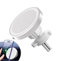 Magnetic Car Air Vent Phone Holder 15W Fast Charging Station Wireless Qme White