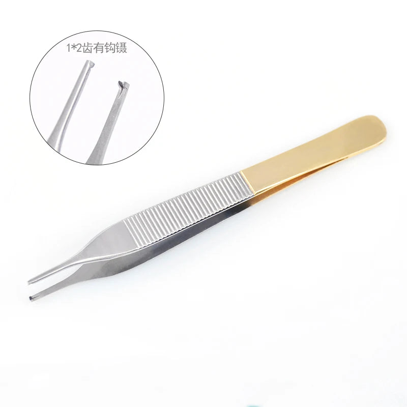 Cartilage Forceps Stainless Steel Fine Shaping Tooth Tweezers Qme