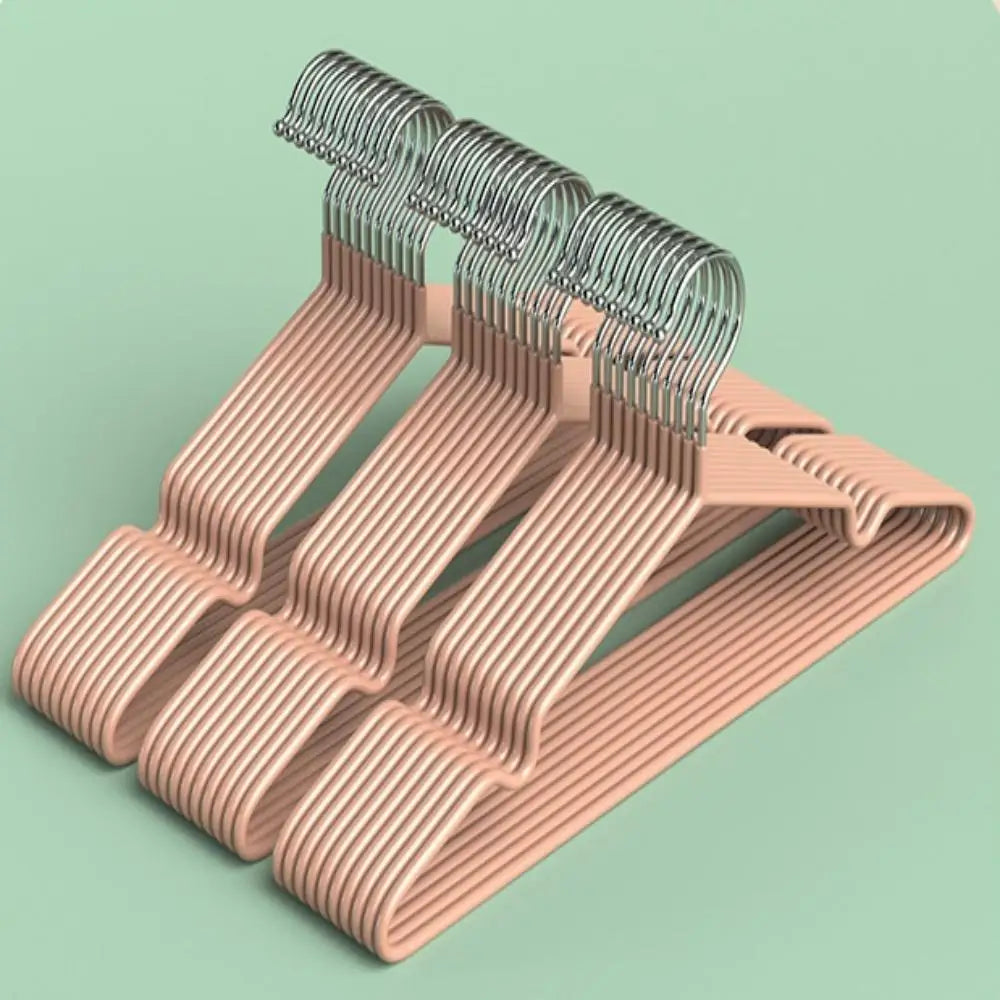 10PCS Clothes Rack Adult Clothes Rack Non-Slip, Non-Sharp Angle Non-Marking Clothes Stand Drying Clothes Rack Qme 10pcs Nordic flour