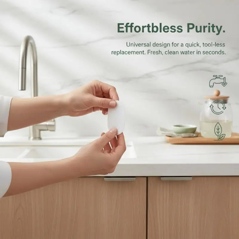 50Pcs Faucet Filter Cotton Anti-splash Removes Sand Filters Water Purification Socks W T-strap For Tap Water Rust Removal Kit Qme