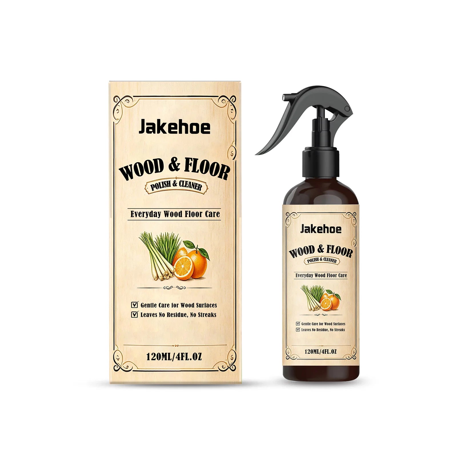 Wood Floor Cleaning Spray Remove Scratches Polish Restore Shine Brightening Wooden Furniture Maintenance Floor Polishing Agent Qme 120ML Boxed