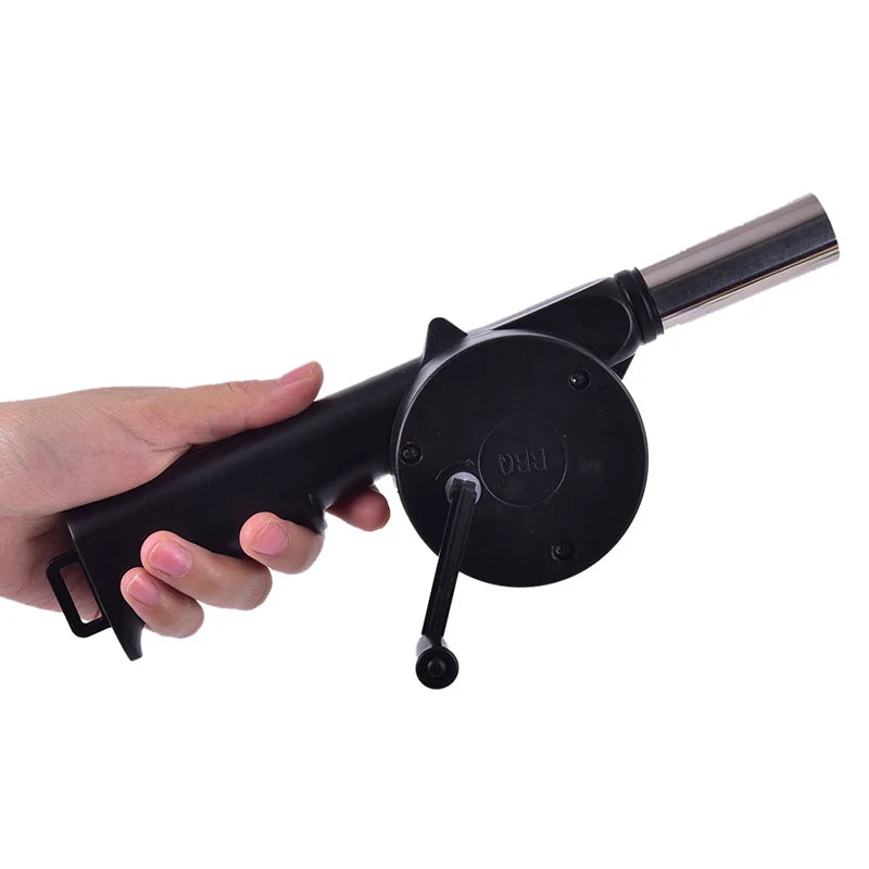 Blower Fire Camping BBQ Air Fan Barbecue Outdoor Cooking Picnic Grill Starter. Qme
