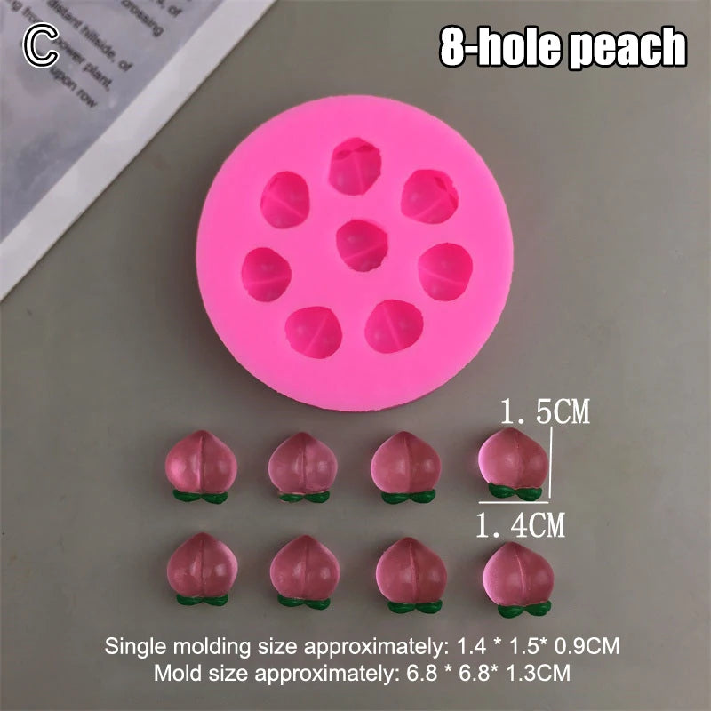 Silicone Fruit Molds Cake Decorating 3D Chocolate Fondant Decorative Qme C