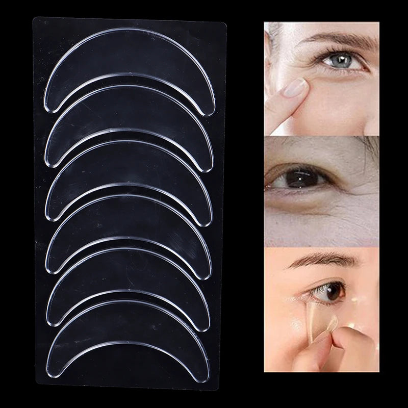 3 Pairs Reusable Waterproof Silicone Anti-wrinkle Eye Pads Facial Qme