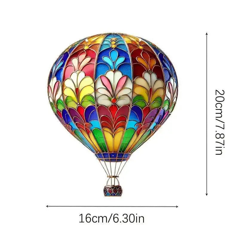 2D Air Balloon Light-collecting Device Flower Window Pendant Garden Qme E