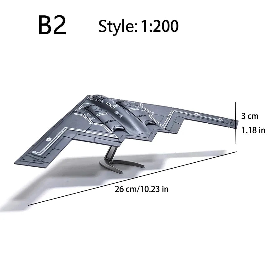 Creative Military Series Building Blocks B2 Stealth Bomber Fighter Helicopter Model Toys For Kids Birthday Gift Qme Opp bag