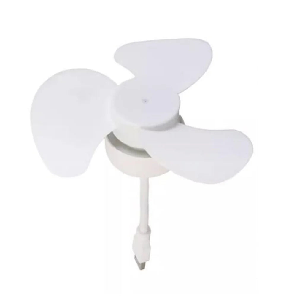Portable USB Fan For Bedroom Fan Compact Desk White USB Portable Fan Powerful Motor Modern Design Lamp Function Qme