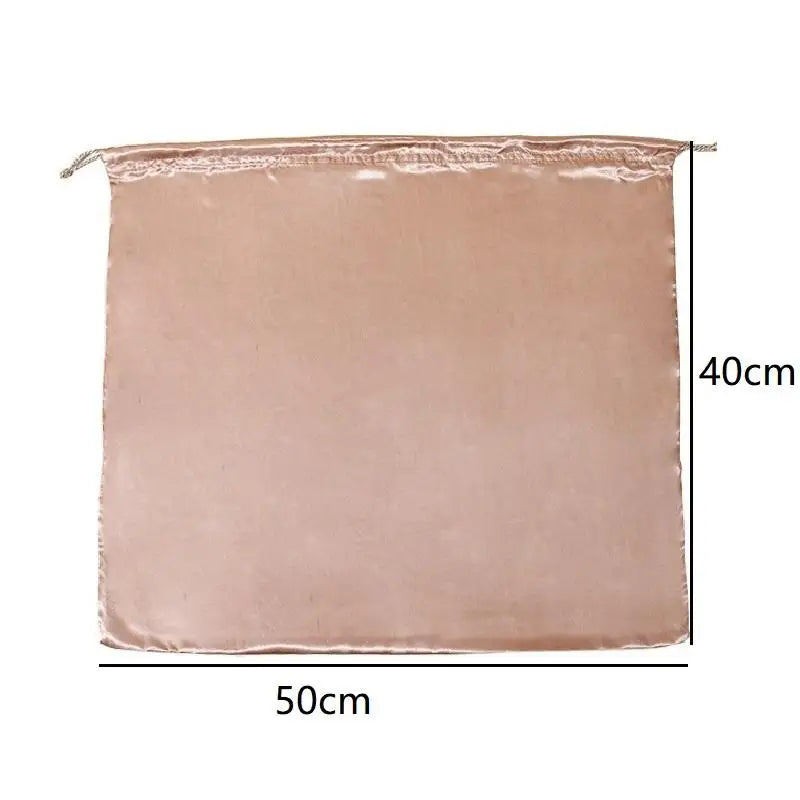 Dustproof Travel Drawstring Pouch Thick Dust Cover Storage Bags Qme L Pink