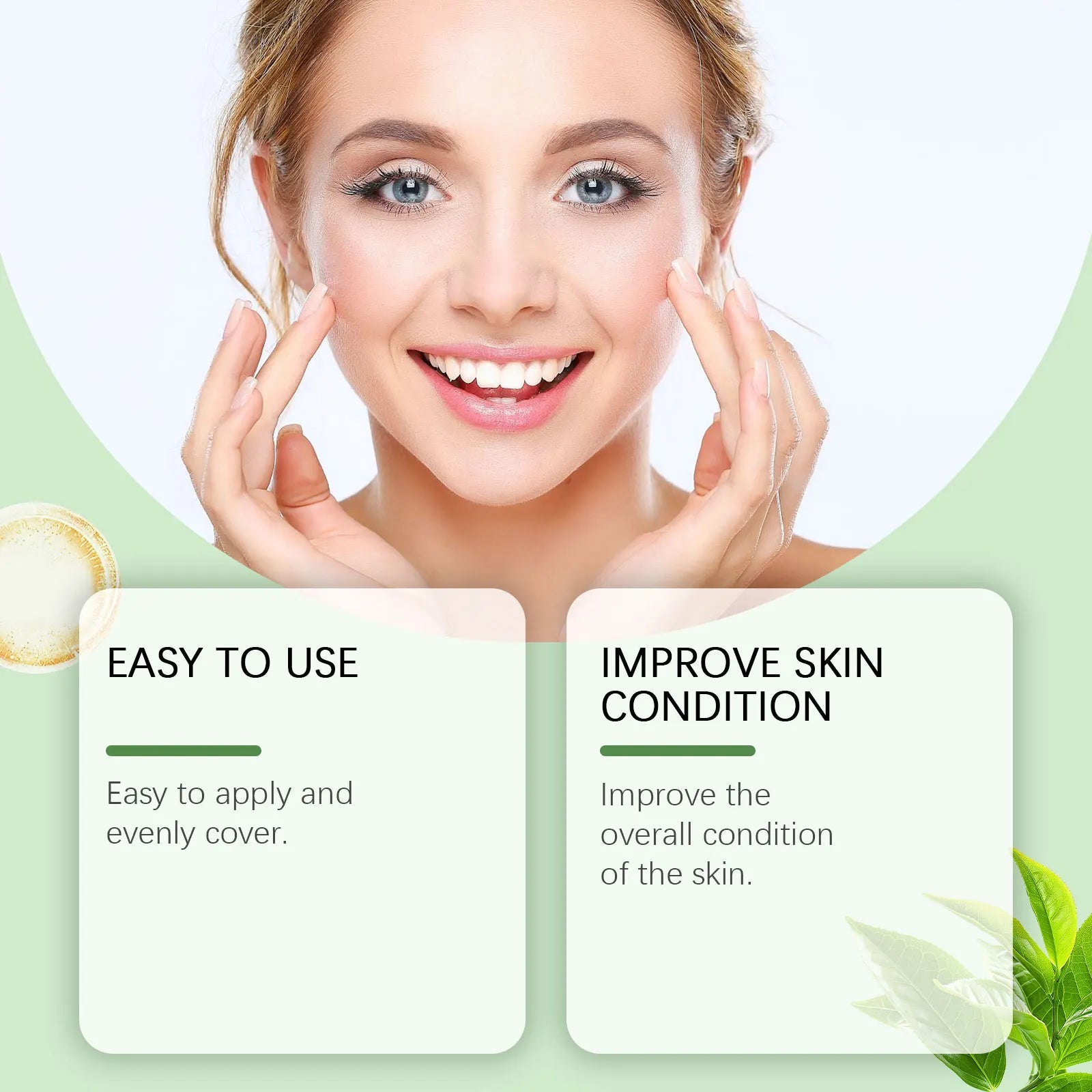 Collagen Ginseng Green Tea Cream Anti-Aging Face Cream Firming Brightening Deep Moisturizing Revitalizing Nourishing Skin Care Qme