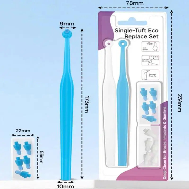 Interdental Brush Single-beam Soft Teeth Replacement Head Cleaning Qme
