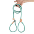 B 1.5M Dog Leash Slip Rope Lead Leash Heavy Duty Braided Rope Adjustable Loop Collar Training Leashes for Medium Large Dogs Qme cyan 6mm-150cm
