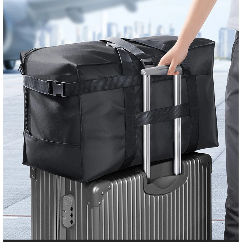 Oxford Fabric Heavy Duty Moving Packing Bag Extra Large Thickened Quilt & Clothes Storage Organizer Travel Duffle Qme