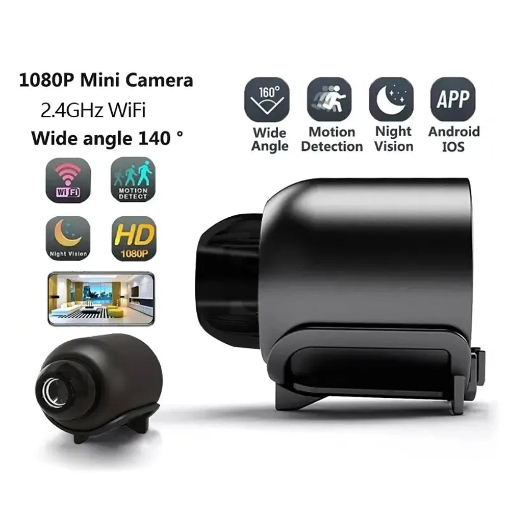 1080P HD X5 Mini Camera Wireless WIFI Outdoor Indoor Surveillance Camera with Recording for Home Security Night Vision Camera Qme