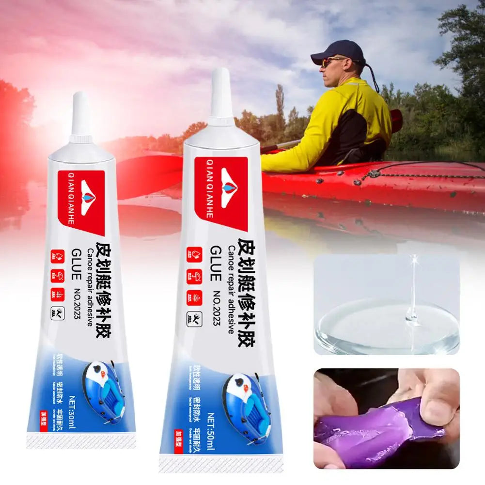 30/50ML PVC Adhesive Inflatable Boat Repair Glue SUP Repair Glue Tubes Inflatable Boat Paddle Board Kayak Tube Repair Glue Qme