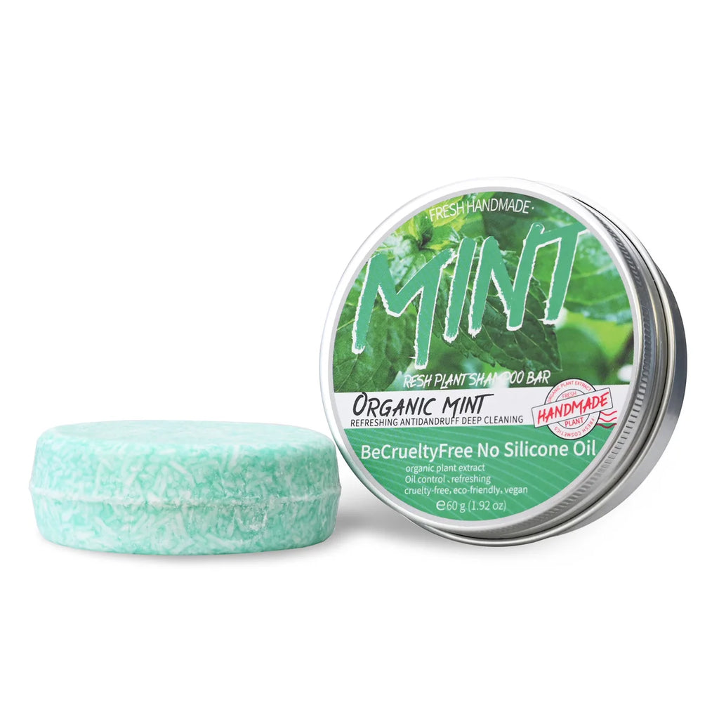 Mint Herbal Shampoo Plant-based Soap Oil Control Dandruff Hand Qme
