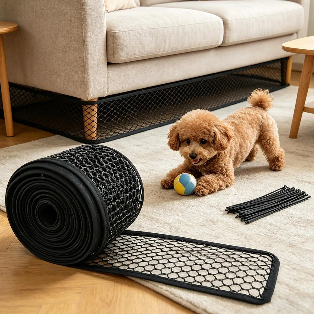 Under Sofa Blocker Cuttable Furniture Bottom Barrier Under Couch Kids & Pets Toy Blocker for Bed Fridge Cabinet Home Playroom Qme