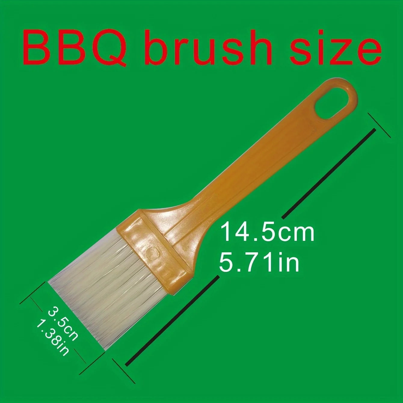 1pc Pastry Brushes Basting Oil Brush With Hook Handles Barbecue Oil Brush For Spreading Butter Cooking Baking Brush (1*6 Inch) Qme