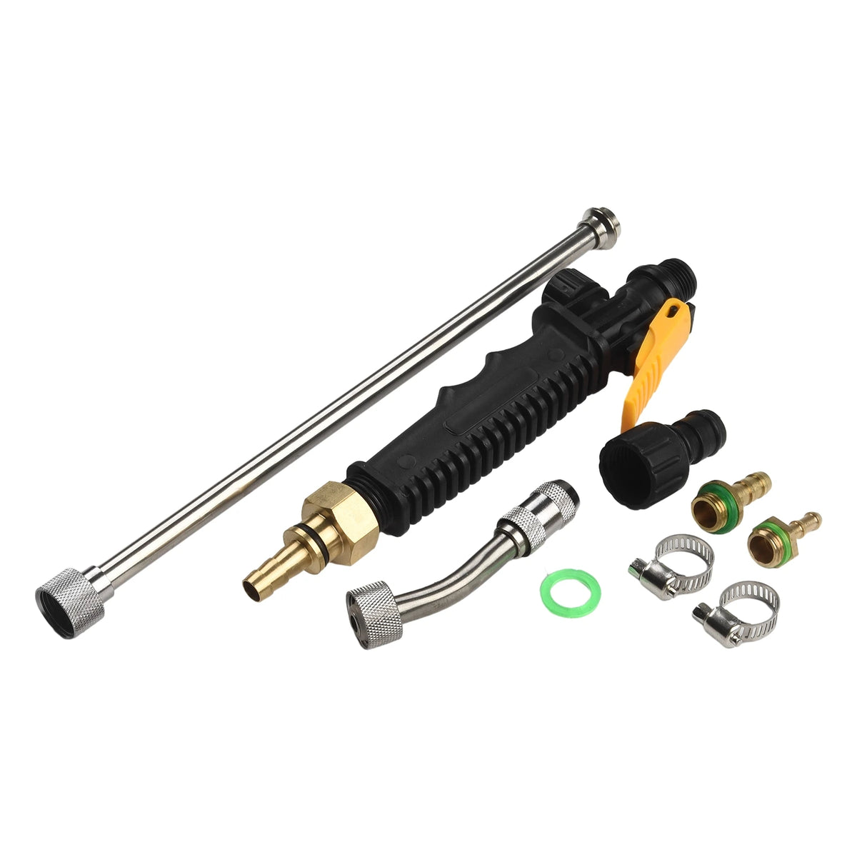 1 Set Sprayer Wand Replace 1/4 & 3/8 Brass Barb Sprayer Wand 2 Hose Clamp Replacement Spray Bar With Shut-off Valve Sprayer Tool Qme 56cm