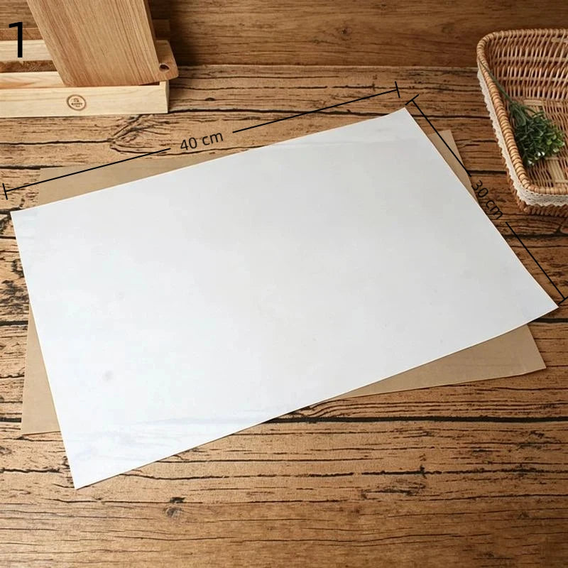 Reusable Resistant Baking Sheets Oil-proof Paper Cloth Oven Pad Qme 1 White